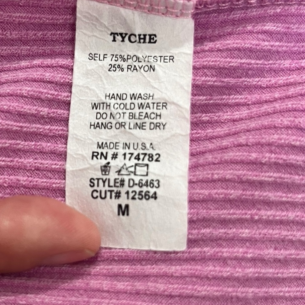 VICI Pink Ribbed Knit Bodycon Midi Dress Square Neck Side Slit Size M - Picture 13 of 14